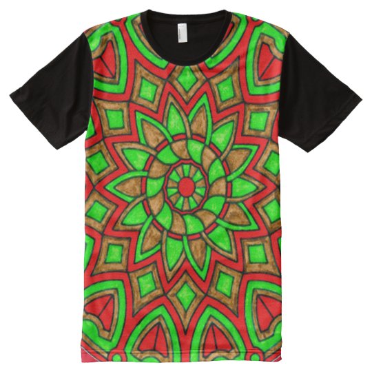 Colourful Protection Mandala Magick Art All-Over-Print T-Shirt