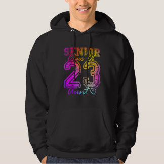Colourful Proud Aunt Cute Heart Graduate Senior 20 Hoodie