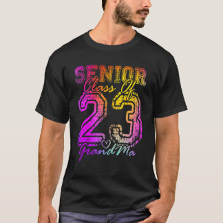 Colourful Proud GrandMa Cute Heart Graduate Senior T-Shirt
