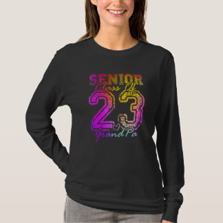 Colourful Proud GrandPa Cute Heart Graduate Senior T-Shirt