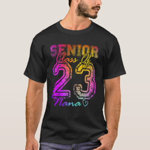 Colourful Proud Nana Cute Heart Graduate Senior 20 T-Shirt