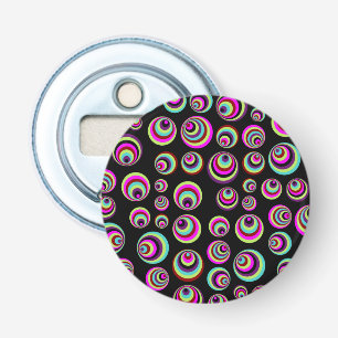 Colourful Psych Spots + your background & idea Bottle Opener