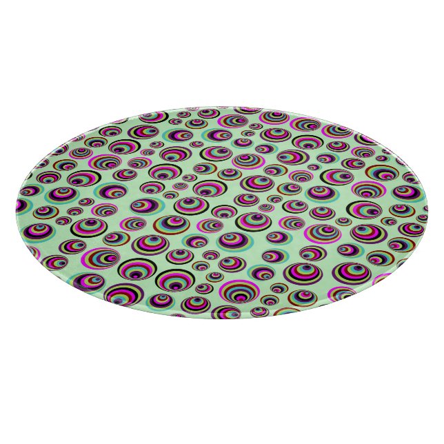 Colourful Psych Spots + your background & idea Cutting Board (Corner)