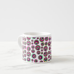 Colourful Psych Spots + your background & idea Espresso Cup
