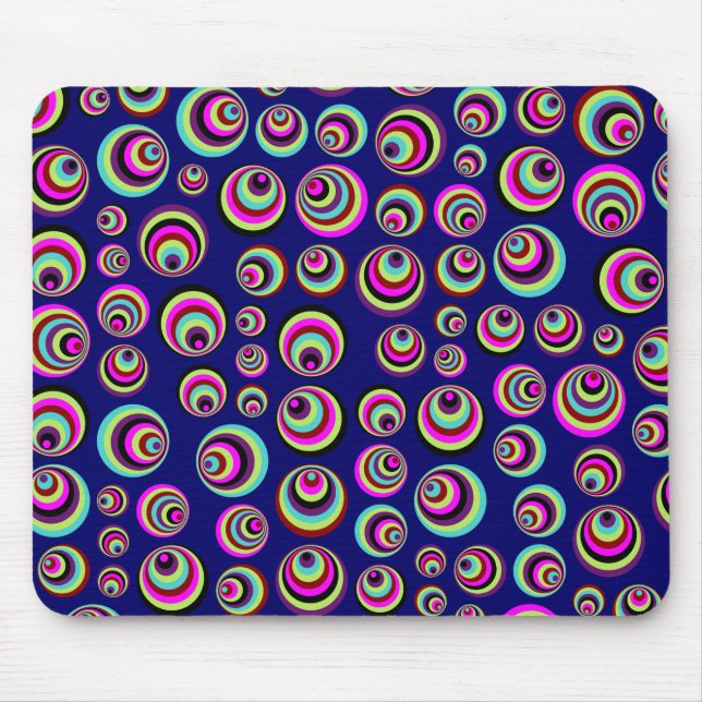 Colourful Psych Spots + your background & idea Mouse Pad (Front)