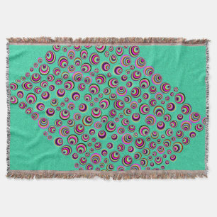 Colourful Psych Spots + your background & idea Throw Blanket