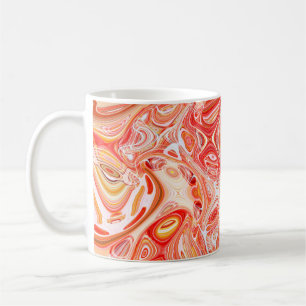 Colourful psychedelic background made of interweav coffee mug