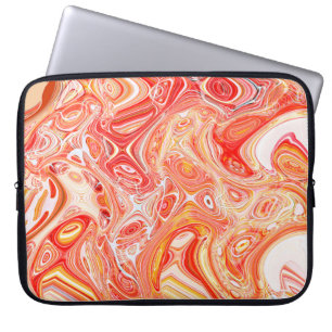 Colourful psychedelic background made of interweav laptop sleeve