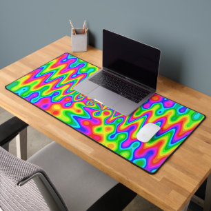 Colourful Psychedelic Desk Mat
