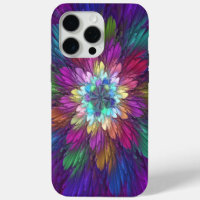 Colourful Psychedelic Flower Abstract Fractal Art