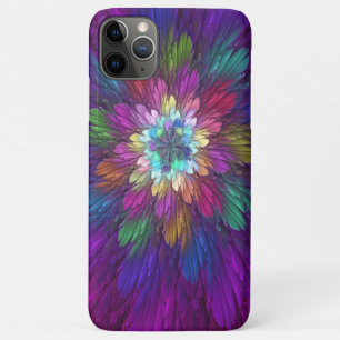 Colourful Psychedelic Flower Abstract Fractal Art iPhone 11 Pro Max Case
