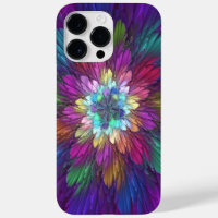 Colourful Psychedelic Flower Abstract Fractal Art