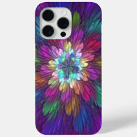 Colourful Psychedelic Flower Abstract Fractal Art
