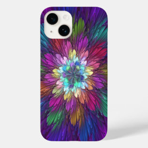 Colourful Psychedelic Flower Abstract Fractal Art Case-Mate iPhone 14 Case