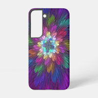 Colourful Psychedelic Flower Abstract Fractal Art
