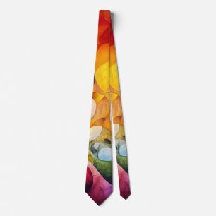 Colourful Psychedelic Fractal Abstract Art  Tie