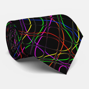 Colourful psychedelic Neck Tie