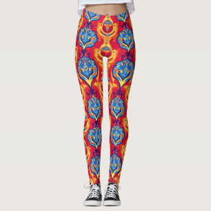 Colourful Psychedelic Pattern Leggings