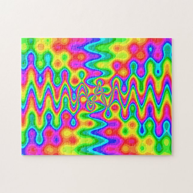 Colourful Psychedelic Puzzle (Horizontal)
