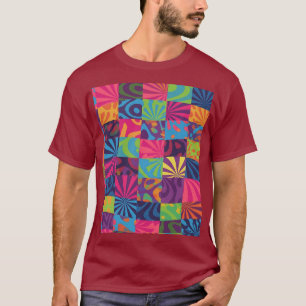Colourful Psychedelic Retro Graphic T-Shirt Vint