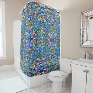 Colourful Psychedelic Swirls Pattern