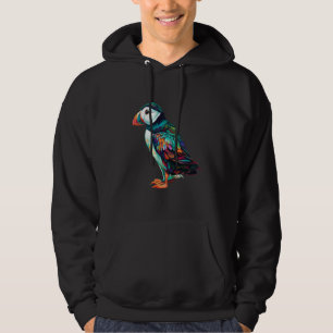 Colourful Puffin For Puffin Bird Watchers Atlantic Hoodie