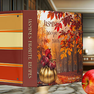 Colourful Pumpkin Fall Forest Recipe Binder