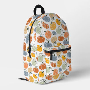 Colourful Pumpkin Gourd Pattern Printed Backpack