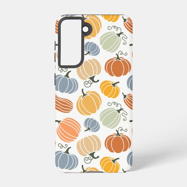 Colourful Pumpkin Gourd Pattern Samsung Galaxy S21 Case (Back)