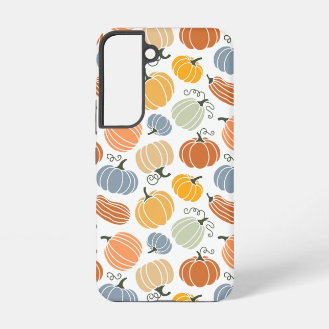 Colourful Pumpkin Gourd Pattern Samsung Galaxy S22 Case (Back)