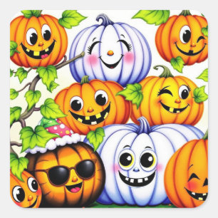 Colourful Pumpkin stickers