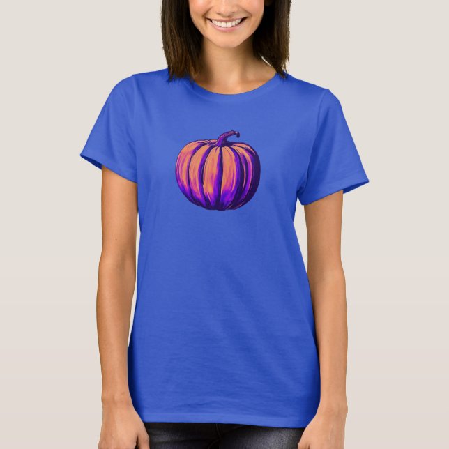 Colourful Pumpkin  T-Shirt (Front)