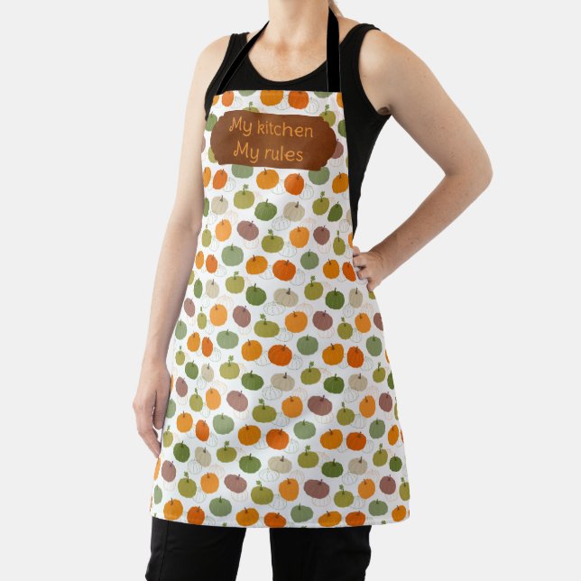 Colourful Pumpkins Apron (Insitu)