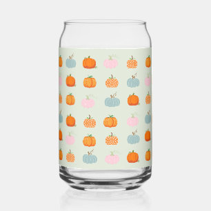 Colourful Pumpkins Can Glass