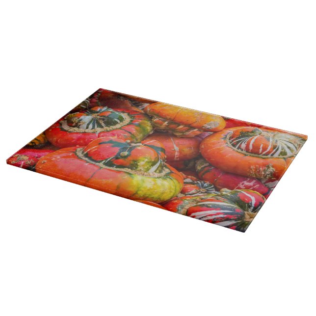 Colourful pumpkins cutting board (Corner)