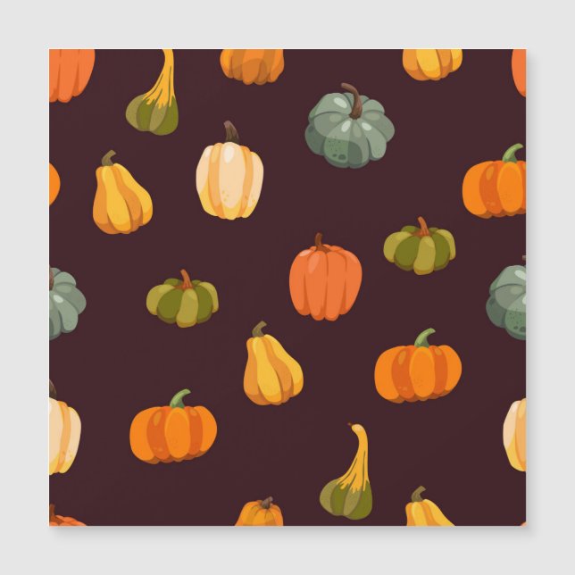 Colourful Pumpkins: Dark Autumn Elegance. (Front)