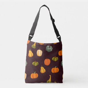 Colourful Pumpkins: Dark Autumn Elegance. Crossbody Bag