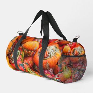 Colourful pumpkins duffle bag