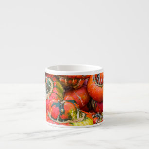 Colourful pumpkins espresso cup