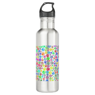 Colourful Puppy Paw Pattern 710 Ml Water Bottle