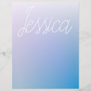 Colourful Purple Blue Ombre Gradients & Your Scrip Letterhead