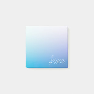 Colourful Purple Blue Ombre Gradients & Your Scrip Post-it Notes