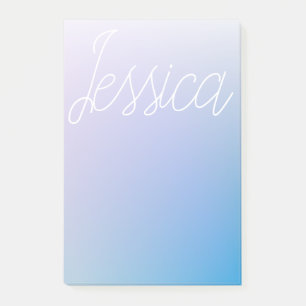 Colourful Purple Blue Ombre Gradients & Your Scrip Post-it Notes