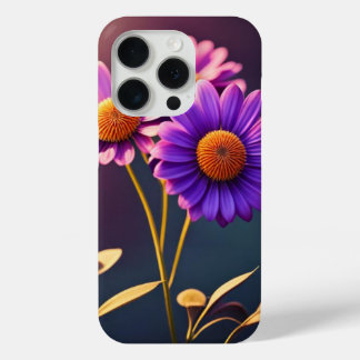 Colourful Purple Flowers Collection iPhone  iPhone 15 Pro Case