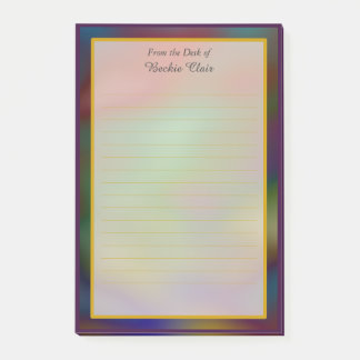 Colourful Purple From the Desk of 4x6 Post It Post-it Notes