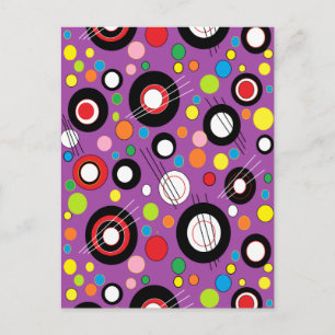 Colourful Purple Postcard