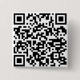 Colourful Q R Code 2 Inch Square Button