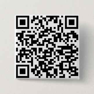 Colourful Q R Code 2 Inch Square Button