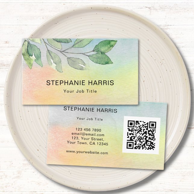 Colourful QR Code Business Card (Creator Uploaded)