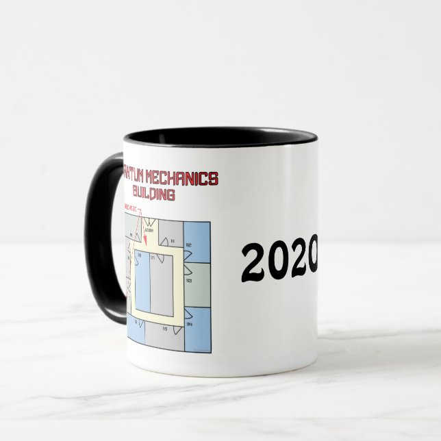Colourful Quantum Mechanics Building Mug (Front Left)